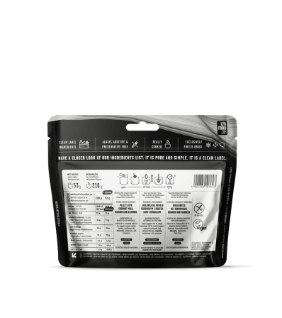 LYO Каша от просо с кокосово мляко, стафиди и бадеми 210g